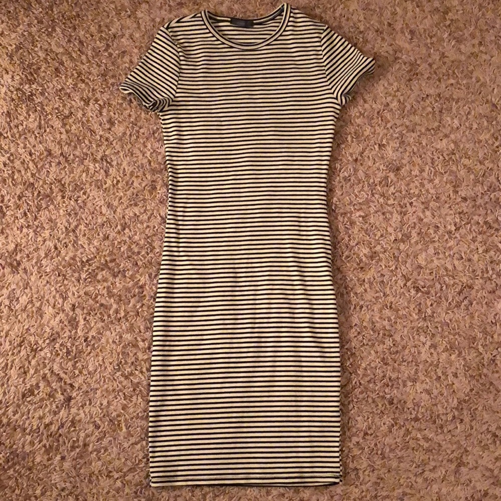 Striped Casual bodycon dress!